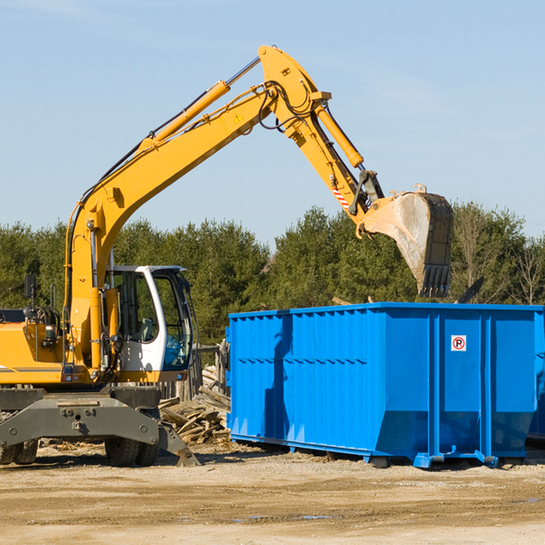 are there any restrictions on where a residential dumpster can be placed in Dupont Indiana